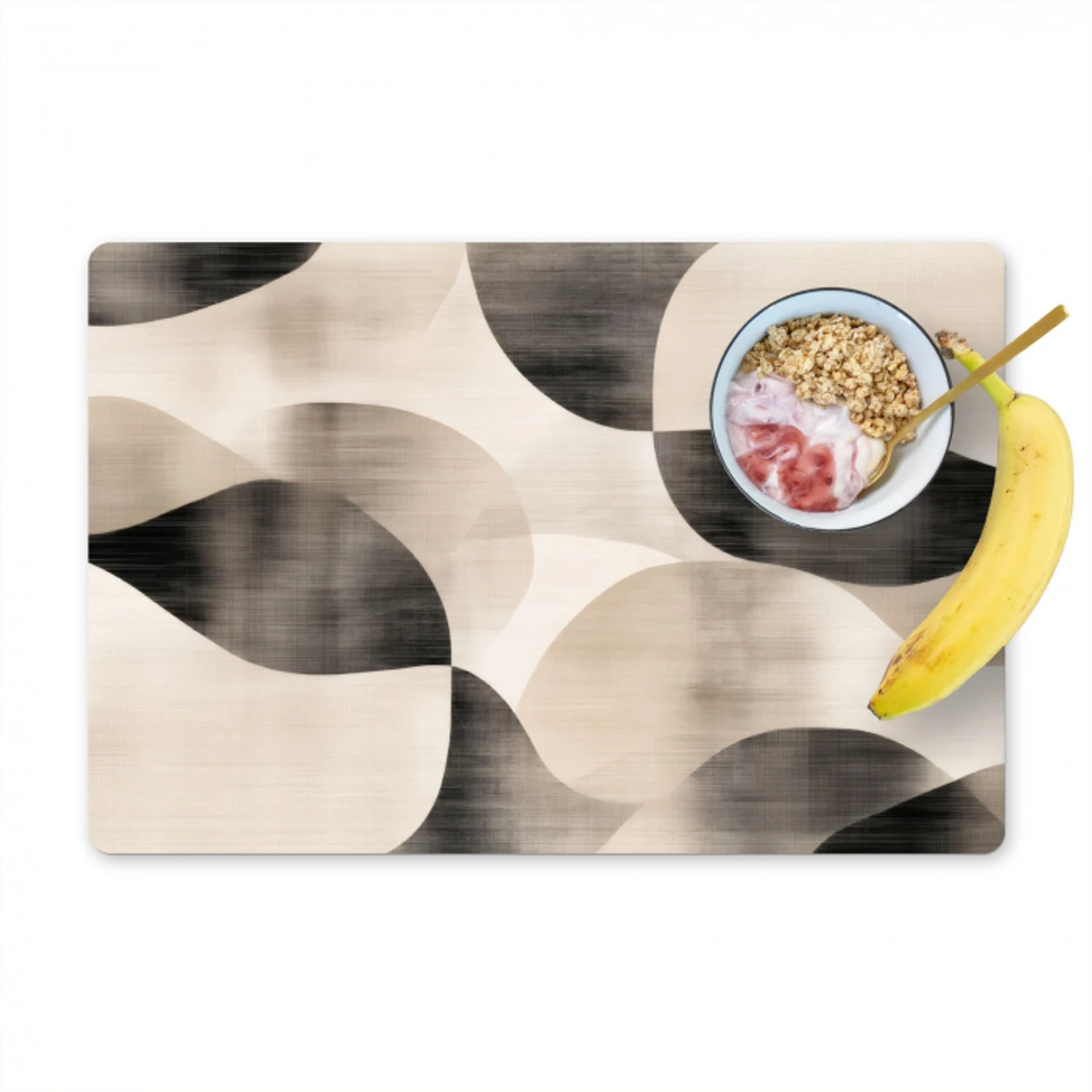 Grillige vormen - Subtiele overgangen - Dynamisch Placemat vinyl groot -zzzproduct_Kitchenyeah-website