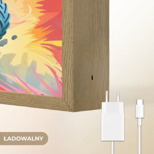 Monstertruck - Auto - Jongens - Kleurrijk Light Box met batterij (Wandlamp kind) middel -USP_websiteoplaadbaarNL