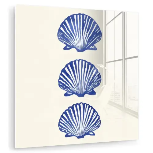 Schelpen - Blauw - Patroon plexiglas 5mm klein -zzzproduct_nieuw