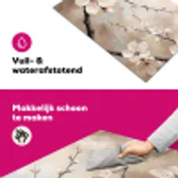 Bloesem - Takken - Schilderij - Beige - Serene Inductie beschermer vinyl 3mm klein -wsfeer6_website
