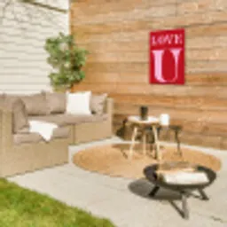 Rood - Love - Valentijn - Roze Tuinposter op houten frame 2 cm dik klein -sfeer2