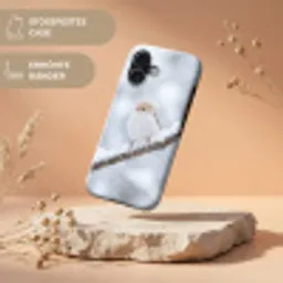 Vogeltje - Sneeuw - Tak - Winter - Zacht Toughcase MagSafe Apple iPhone 17 klein -USP_RandenV_DE