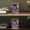 Bollen - Neon - Lijnen - Roze Light Box met kabel (Tafellamp) klein -sfeer3