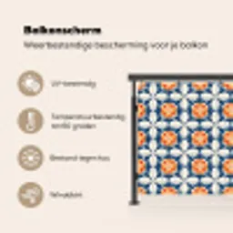Traditioneel - Tegel - Oranje Balkonbeschermer Duitsland klein 596 -specs_NL