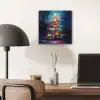 Kerstboom - Kerst - Abstract - Kleurrijk aluminium wit klein -sfeer5