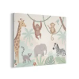 Jungle - Dieren - Groen PET vilt klein -3d