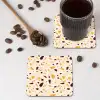Terrazzo -  Patroon - Geel - onderzetter kurk middel 366 -sfeer2
