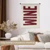 Wine - Red - Decoratie - Japandi Wandkleed katoen klein -sfeer1