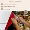 Luipaard - Dieren - Portret - Wilde dieren - Zwart keuken achterwand spatscherm klein -spatscherm_FR