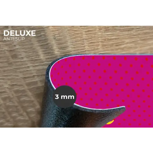 Smile - Stippen - Roze Placemat vinyl groot -closeup
