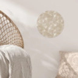 Organisch - Textuur - Beige Wandcirkel behangsticker klein 186 -sfeer4