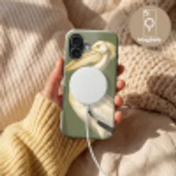 Pelikaan - Wit - Vogel - Klassiek - Natuur Toughcase MagSafe Apple iPhone 17 klein -USP_MagsafeV