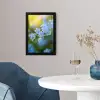 Bloemetjes - Blauw - Vergeet mij nietjes fotolijst zwart zonder passe partout klein -sfeer4