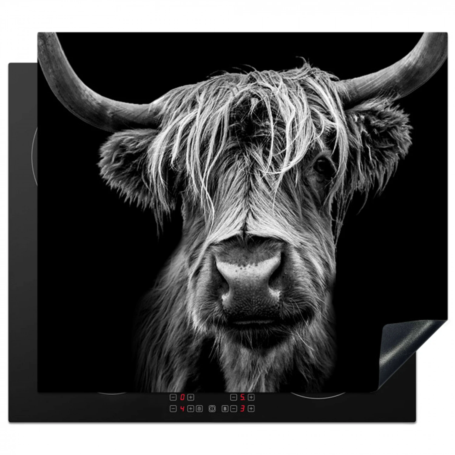 Nachtvisioen Inductie beschermer vinyl 3mm middel -3d