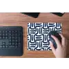 Abstract - Modern - Blauw muismat rubber klein 262 -toetsenbord