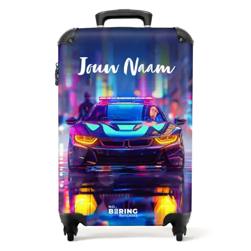 Neon nightcar NBS - Handbagage koffer - Kinderen Unisex middel -productfoto_recht