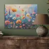 Bloemen - Natuur - Waterverf - Kunst PET vilt klein -sfeer2
