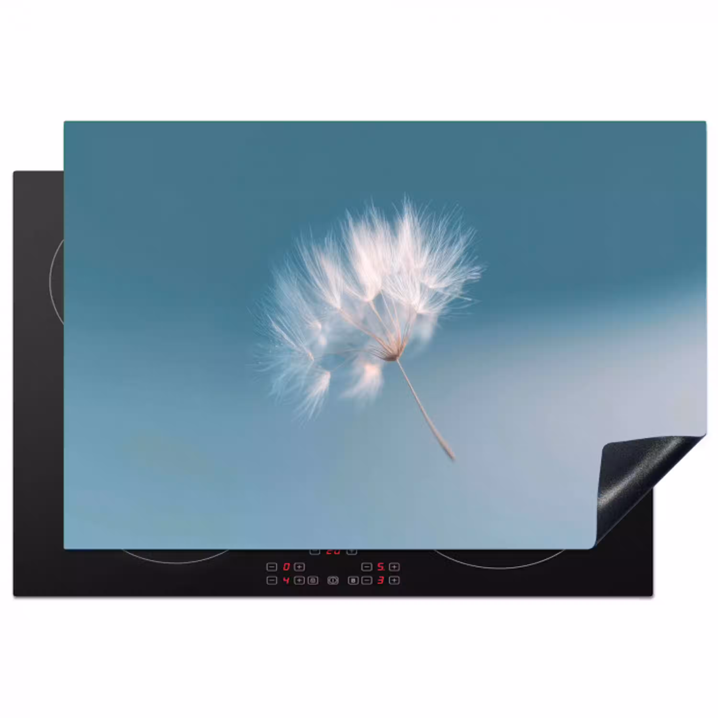 Paardenbloempluisje - Blauw - Lucht Inductie beschermer vinyl 3mm klein -3d