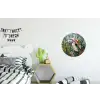 Schildpad - Zeewier - Mozaïek Wandcirkel aluminium klein -kinderkamer