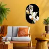 Orchidee - Bloemen - Planten - Botanisch Wandcirkel Ovaal Forex klein -sfeer4