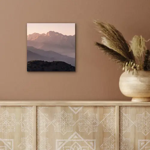 Panorama - Landschap - Bergen aluminium wit klein -sfeer4