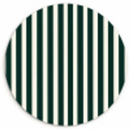 Strepen - Klassiek - Groen Wandcirkel kunststof plaat 5mm dik klein 188 -3d