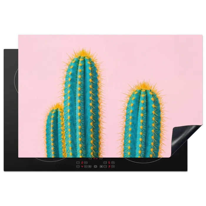 Cactussen - Modern - Pastel Inductie beschermer vinyl 3mm klein -3d