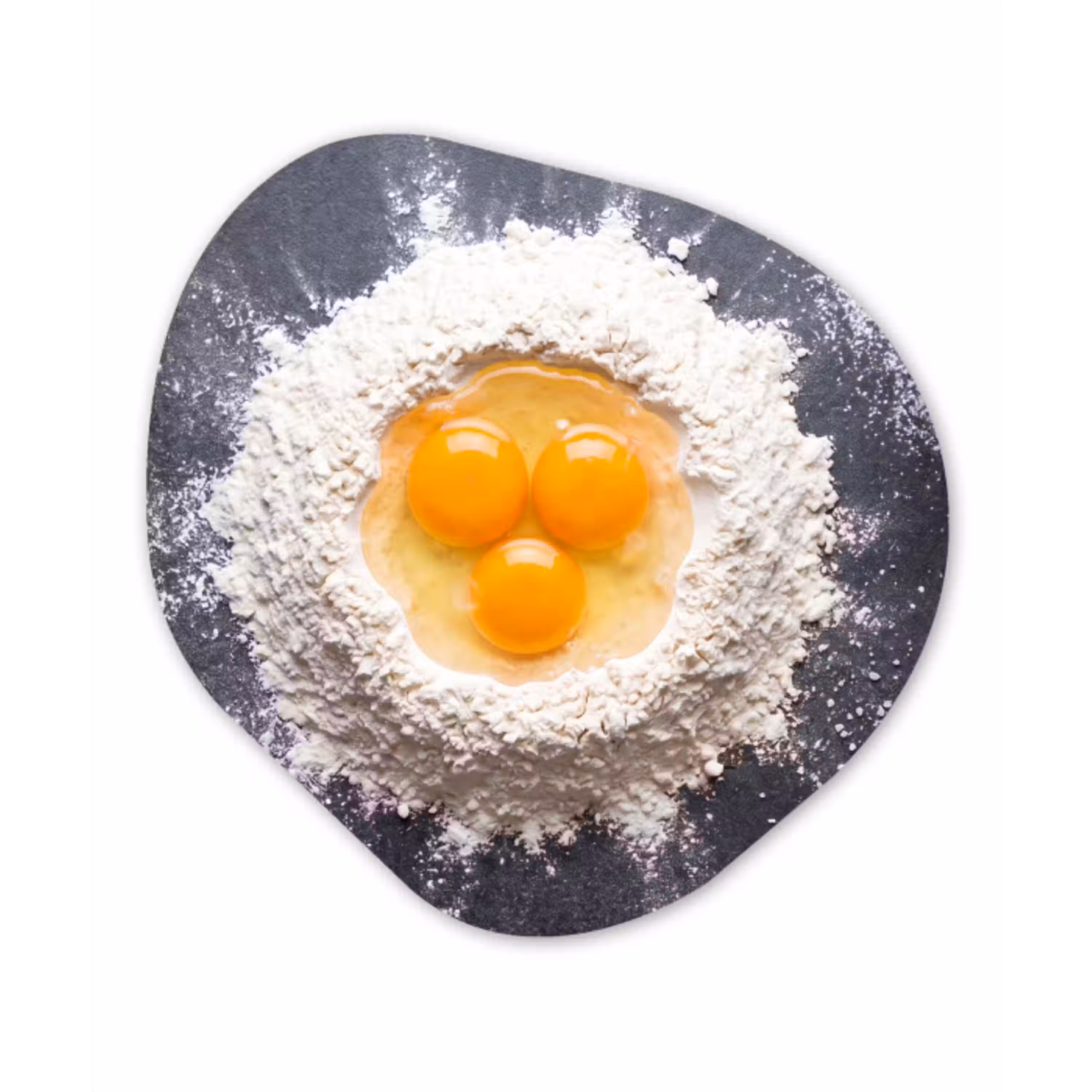 Eten - Bakken - Keuken Wandcirkel Organisch Aluminium middel -3d