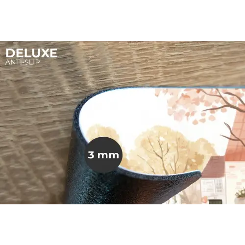 Dorpsplein - Fontein - Tulpen Placemat vinyl groot -closeup