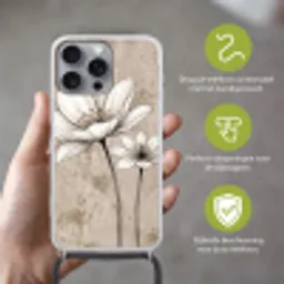 Modern - Design - Wit Hoesje iPhone 16 Pro Max met koord klein -sfeer2_NL