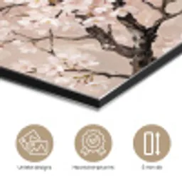 Bloesem - Illustratie - Taupe aluminium wit klein -closeup_NL