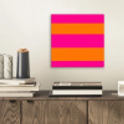 Strepen - Horizontaal - Roze aluminium wit klein 46 -sfeer1