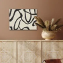 Abstract - Lijnen - Modern - Beige PET vilt klein -sfeer4