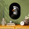 Arend -Amerika - Koksmuts - Vogel - Stoer Wandcirkel Ovaal Forex klein -sfeer2
