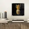 Ananas - Zwart - Goud - Luxe plexiglas 5mm klein -sfeer1