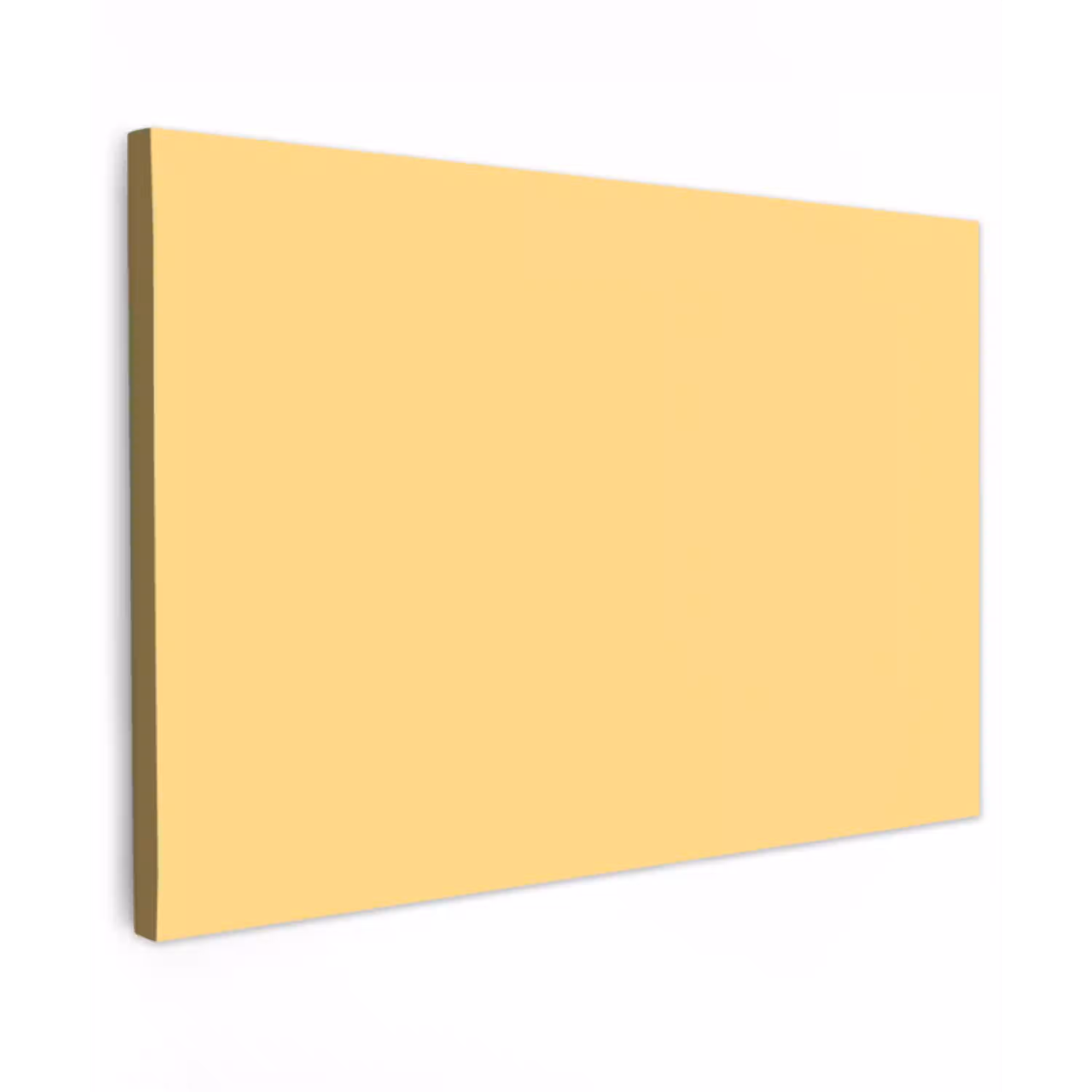 Butter - Geel - Yellow Tuinposter op houten frame 2 cm dik klein 845 -3d