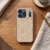 Beige - Marmer - Organisch - Wit Telefoonhoesje iPhone 17 Pro klein 878 -sfeer1