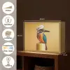 Ijsvogel - Pilaar - Koksmuts - Vogel Light Box met batterij (Wandlamp) middel -USP_websiteoverzichtNL