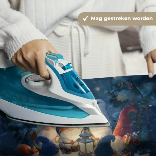 Winter - Gnooms - Eekhoorns - Meerkleurig Wandkleed katoen klein -sfeer9