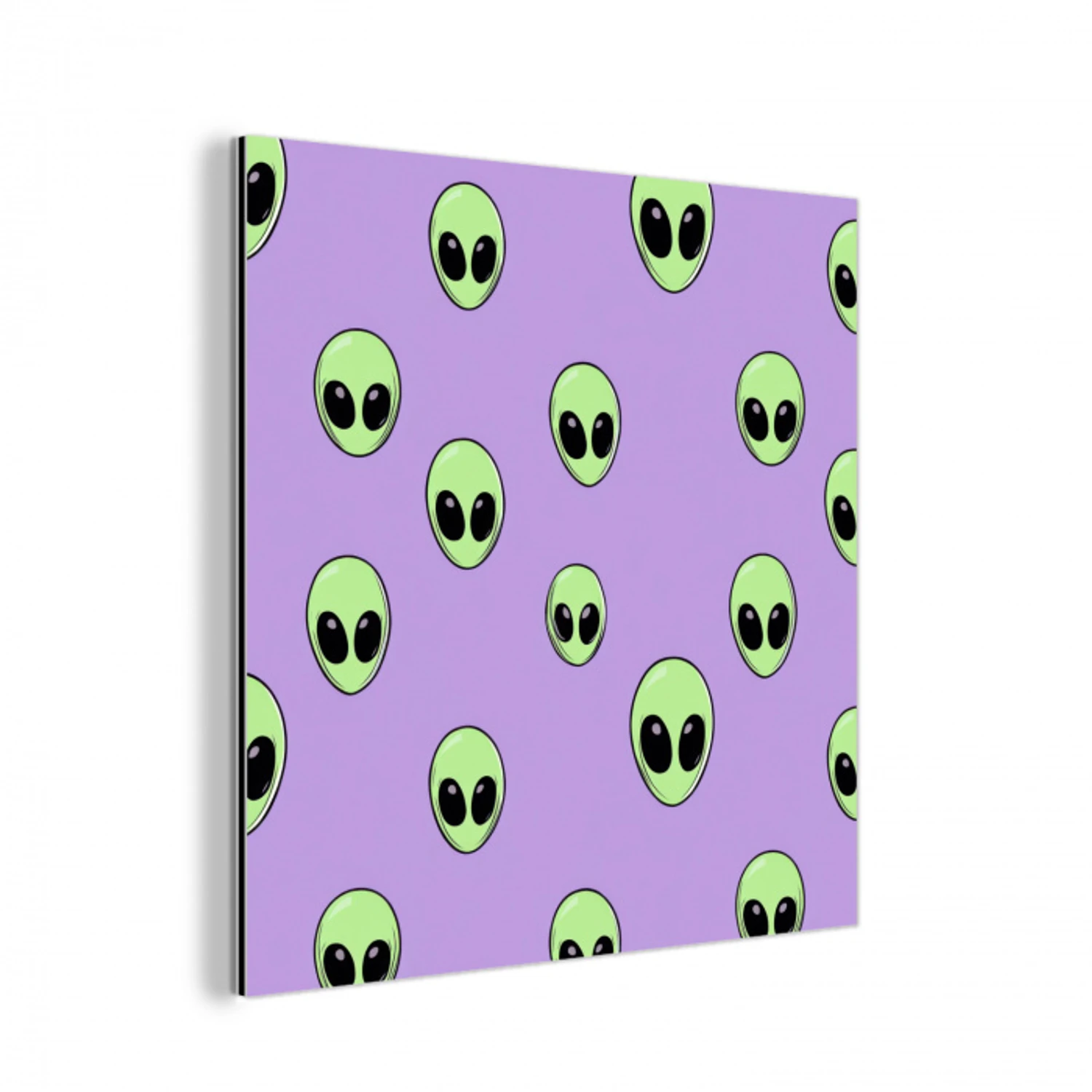 Alien - Retro - Lila aluminium wit klein 46 -3d