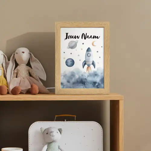 Waterverf - Planeten - Sterren - Raket Light Box met kabel (Kinderlampje) klein -sfeer2_kind