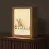 Eieren -  Konijn - Pasteltinten Light Box met kabel (Tafellamp) klein -z3d_website