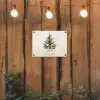 Kerstboom - Kerst - Merry Christmas - Beige tuinposter los doek klein -sfeer1