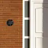 Zwart verftextuur - Sierlijk Naambord Rond klein -sfeer3-rond-XS