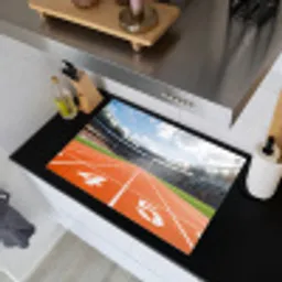 Sintelbaan - Stadion - Sport -Oranje Inductie beschemer met haakjes klein -sfeer1