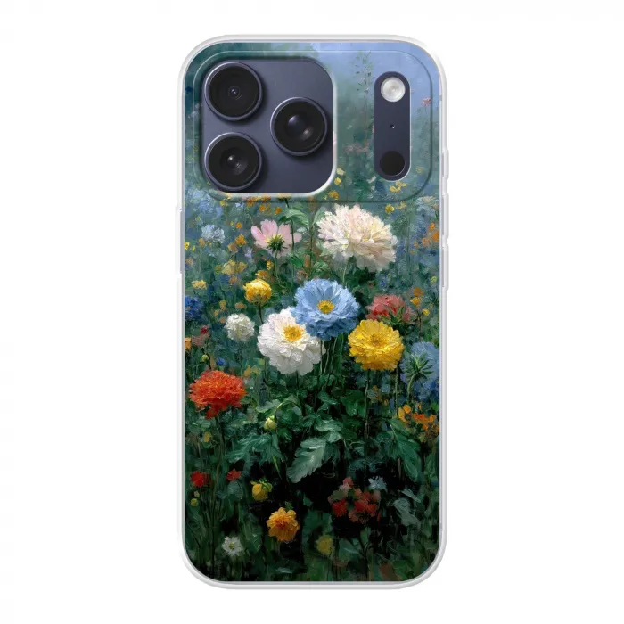 Close-up - Veld - Bloemen - Kleurrijk Telefoonhoesje iPhone 17 Pro klein -3d