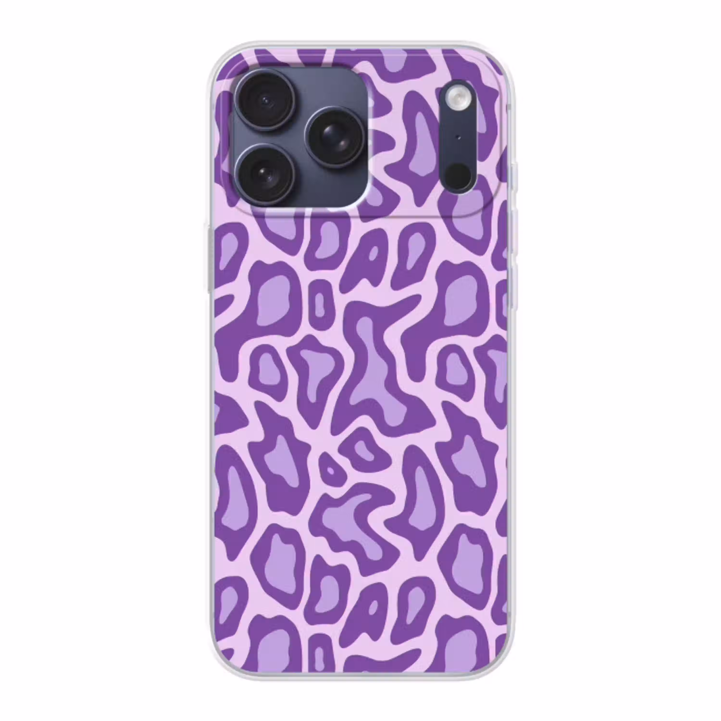 Paars - Abstract - Luipaard - Vlekken - Groovy - Patroon Telefoonhoesje iPhone 17 Pro Max klein 879 -3d
