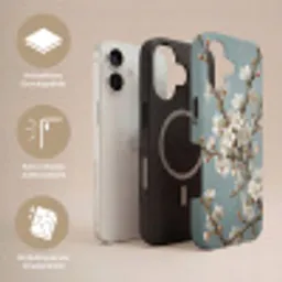 Botanisch - Stilleven - Blauw Toughcase MagSafe Apple iPhone 17 klein -USP_Lagen_DE