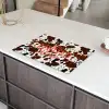 Koeienprint - Limited edition - Rood Inductie beschermer vinyl 3mm klein -sfeer8