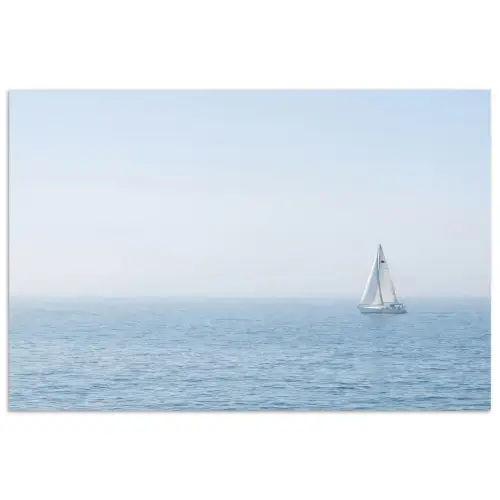 Horizon - Zeilboot - Zee poster papier klein -3d
